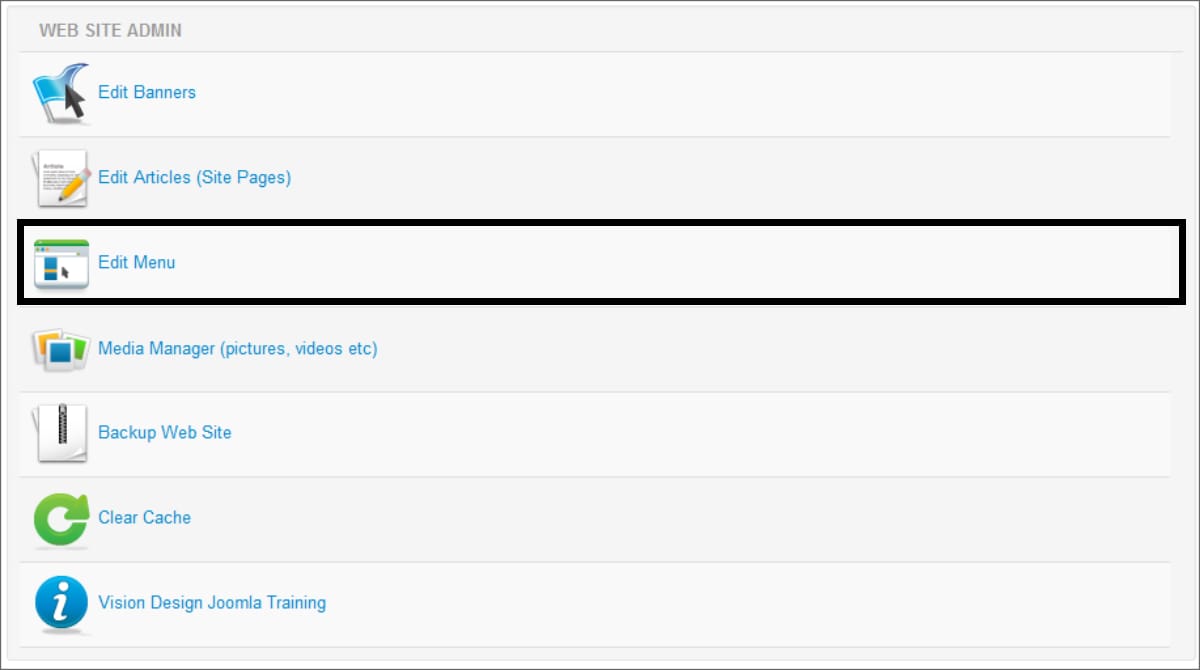 How to Edit Menus in Joomla 3